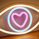 Enseigne au néon LED Eye in Love